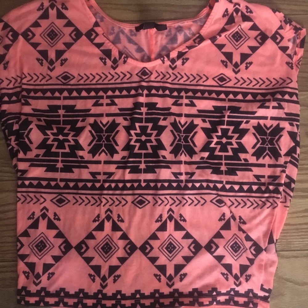 pink and black forever 21 tee